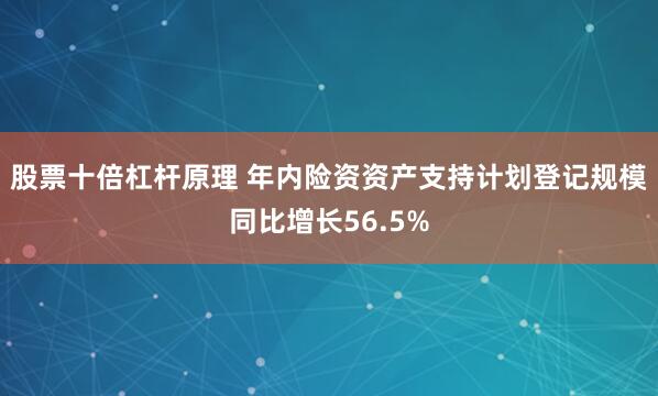 股票十倍杠杆原理 年内险资资产支持计划登记规模同比增长56.5%